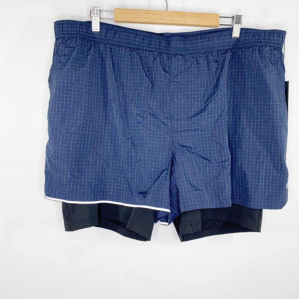 VRST Dark Blue Hybrid Run Shorts Running Training Compression Mens Size XXL